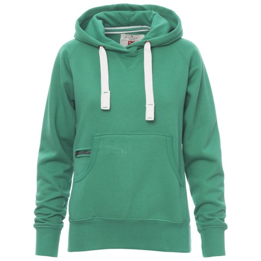 BLUZA Z KAPTUREM ATLANTA+LADY - SZMARAGDOWY ZIELONY