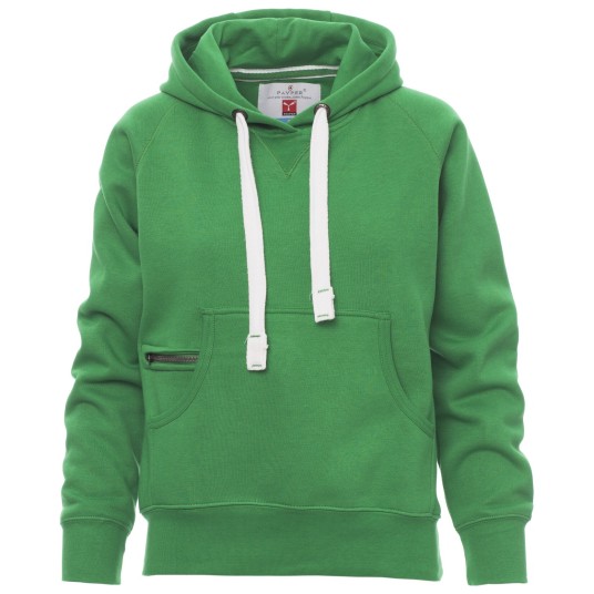 BLUZA Z KAPTUREM ATLANTA+LADY - ŻELOWY ZIELONY