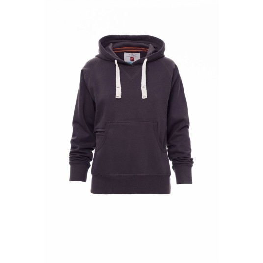 BLUZA Z KAPTUREM DAMSKA ATLANTA+LADY - ANTRACYTOWY