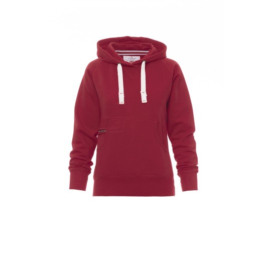 BLUZA Z KAPTUREM DAMSKA ATLANTA+LADY - BORDOWY