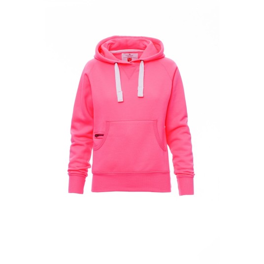 BLUZA Z KAPTUREM DAMSKA ATLANTA+LADY FLUO - FUKSJOWY FLUO