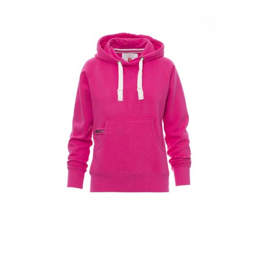 BLUZA Z KAPTUREM DAMSKA ATLANTA+LADY - FUKSJOWY