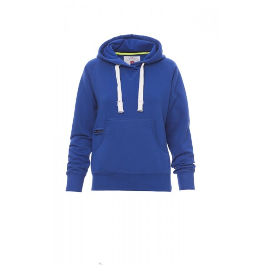 BLUZA Z KAPTUREM DAMSKA ATLANTA+LADY - KRÓLEWSKI NIEBIESKI