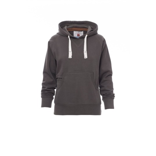 BLUZA Z KAPTUREM DAMSKA ATLANTA+LADY - ZADYMIONY