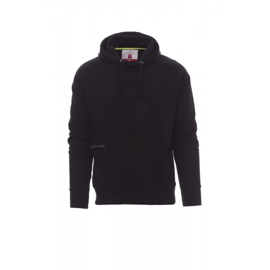 BLUZA Z KAPTUREM MĘSKA ATLANTA+ - CZARNY