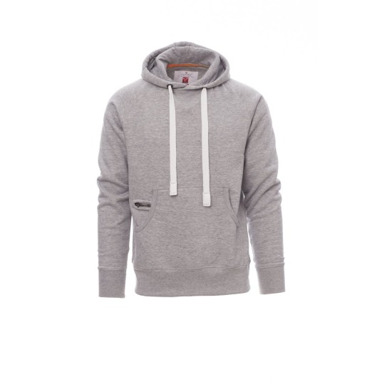 BLUZA Z KAPTUREM MĘSKA ATLANTA+ MELANGE - SZARY MELANŻ