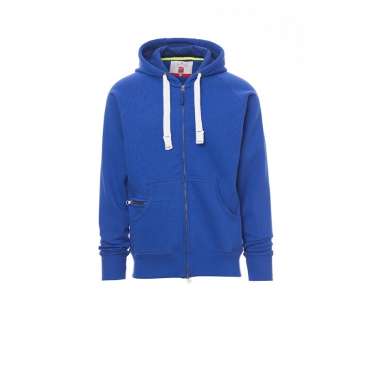 BLUZA Z KAPTUREM ROZPINANA MĘSKA DALLAS+ - KRÓLEWSKI NIEBIESKI