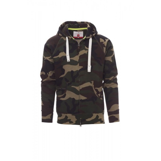 BLUZA Z KAPTUREM ROZPINANA MĘSKA DALLAS+ - MORO