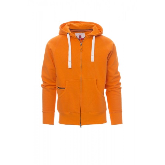 BLUZA Z KAPTUREM ROZPINANA MĘSKA DALLAS+ - POMARAŃCZOWY