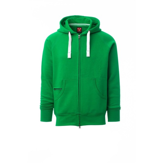 BLUZA Z KAPTUREM ROZPINANA MĘSKA DALLAS+ - ŻELOWY ZIELONY