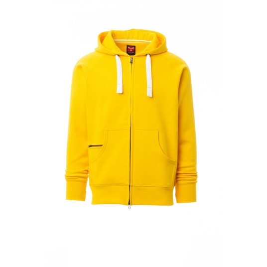 BLUZA Z KAPTUREM ROZPINANA MĘSKA DALLAS+ - ŻÓŁTY