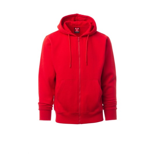 BLUZA Z KAPTUREM ROZPINANA MĘSKA PONTIAC - CZERWONY