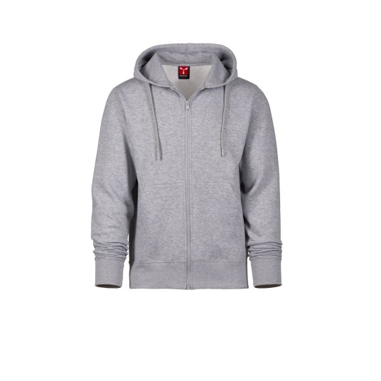 BLUZA Z KAPTUREM ROZPINANA MĘSKA PONTIAC - SZARY MELANŻ