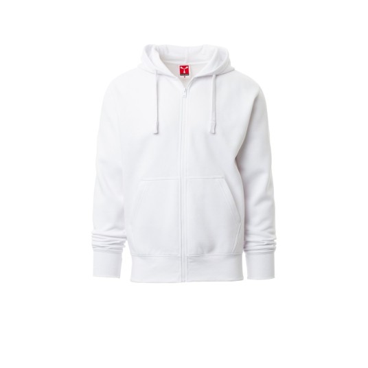 BLUZA Z KAPTUREM ROZPINANA MĘSKA PORTLAND - BIAŁY