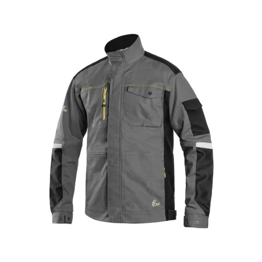 BLUZA ZIMOWA CXS STRETCH MĘSKA - SZARO-CZARNY