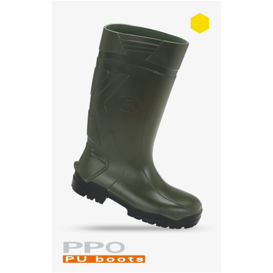 BUTY 1042 Z POLIURETANU Z METAL. PODNOSKIEM