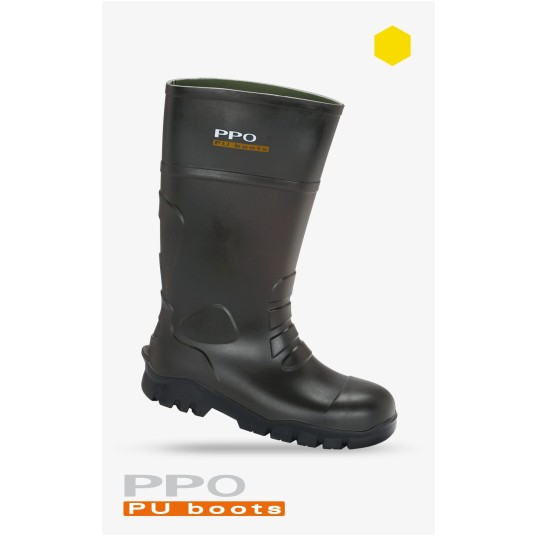 BUTY 2048 Z POLIURETANU Z METAL. PODNOSKIEM
