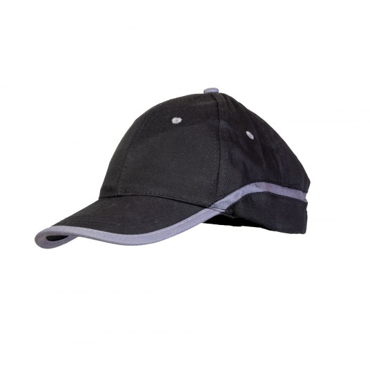 CZAPKA BASEBALL - CZARNY-STALOWY