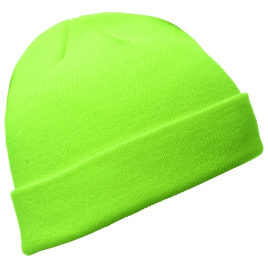 CZAPKA DZIANINOWA EVEREST - ZIELONY FLUO