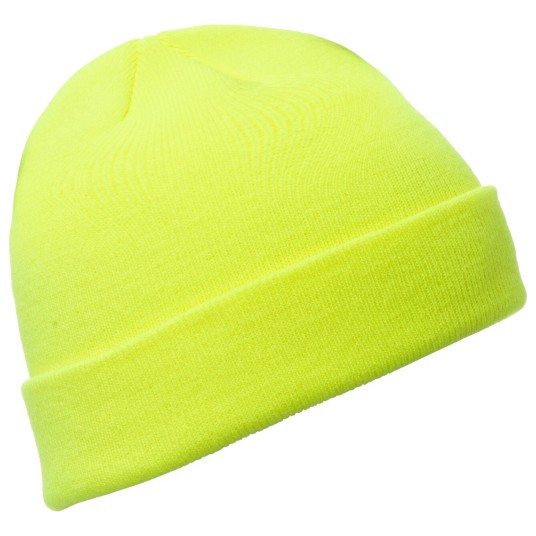 CZAPKA DZIANINOWA EVEREST - ŻÓŁTY FLUO