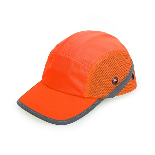 CZAPKA OCHRONNA BUMPCAP Z SIATKĄ POMARAŃCZOWA HVP