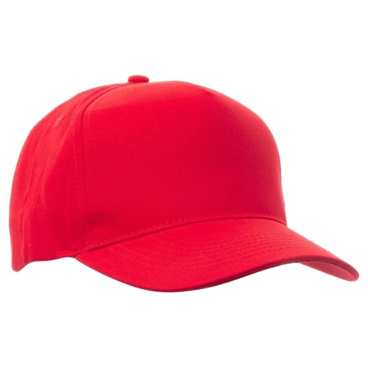 CZAPKA Z DASZKIEM 5P NEW YORK YOUTH - CZERWONY