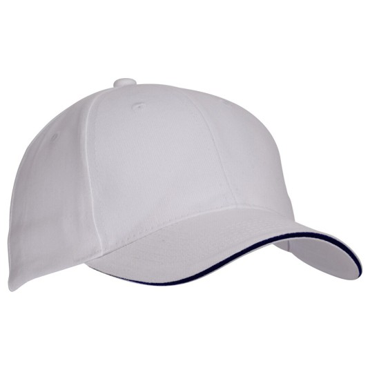 CZAPKA Z DASZKIEM 6P MINNESOTA - BIAŁY-GRANATOWY