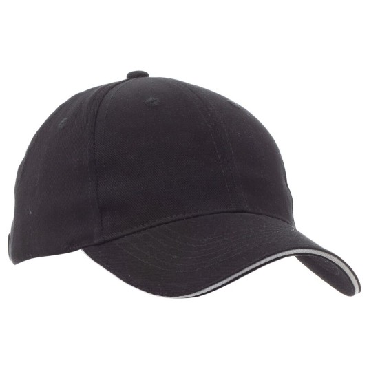 CZAPKA Z DASZKIEM 6P MINNESOTA - CZARNY-BIAŁY