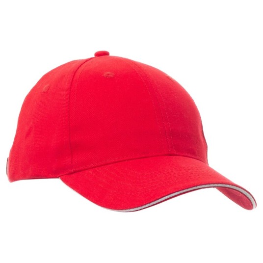 CZAPKA Z DASZKIEM 6P MINNESOTA YOUTH - CZERWONY-BIAŁY