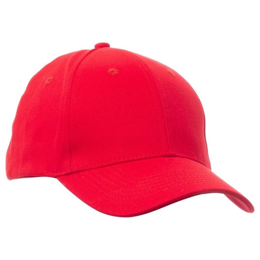 CZAPKA Z DASZKIEM 6P NEBRASKA - CZERWONY