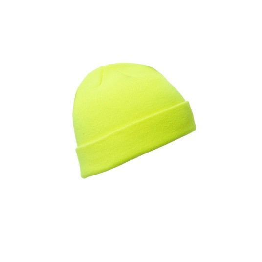 CZAPKA ZIMOWA AKRYL EVEREST - ŻÓŁTY FLUO