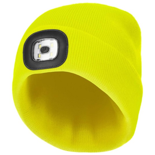 CZAPKA ZIMOWA AKRYLOWA DZIANA LED YELLOW