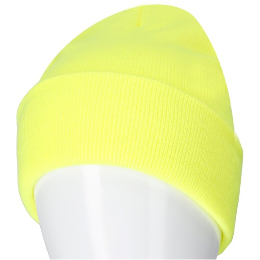 CZAPKA ZIMOWA AKRYLOWA DZIANA YELLOW NEON