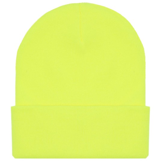 CZAPKA ZIMOWA AKRYLOWA DZIANA YELLOW NEON