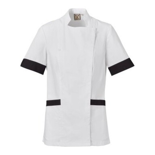 FARTUCH KOSMETYCZNY AMBER LADY - BIAŁY-CZARNY