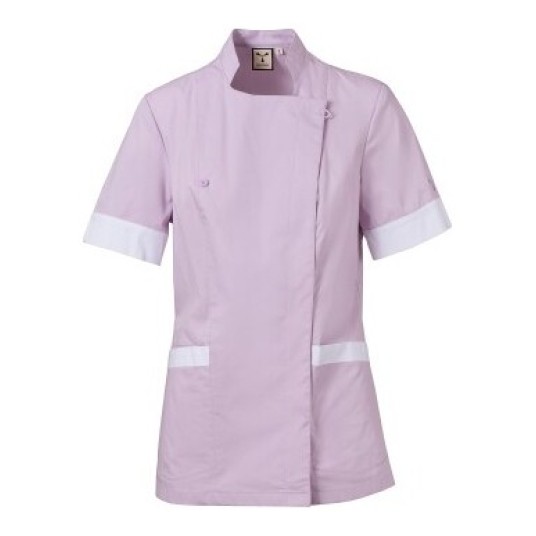 FARTUCH KOSMETYCZNY AMBER LADY - LILIOWY-BIAŁY