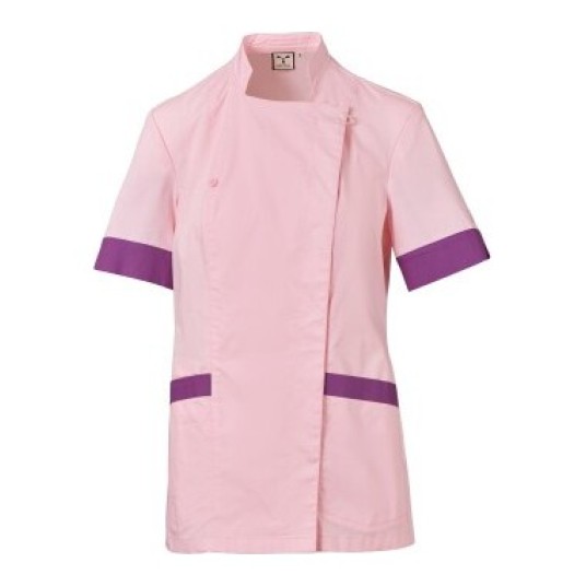 FARTUCH KOSMETYCZNY AMBER MESH LADY - CIENISTY RÓŻOWY-FIOLETOWE LATO