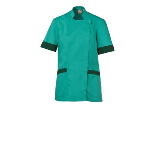 FARTUCH KOSMETYCZNY AMBER MESH LADY - SZMARAGDOWY ZIELONY-ZIELONY