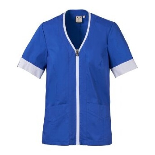 FARTUCH KOSMETYCZNY GIADA LADY - KRÓLEWSKI NIEBIESKI-BIAŁY