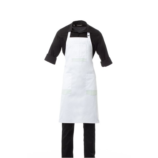 FARTUCH KUCHARSKI STORE - BIANCO/GRIGIO PERLA