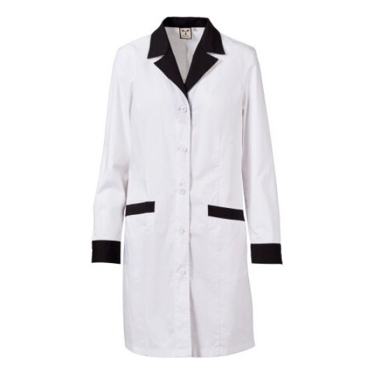 FARTUCH SERWISOWY WOOD LADY - BIAŁY-CZARNY