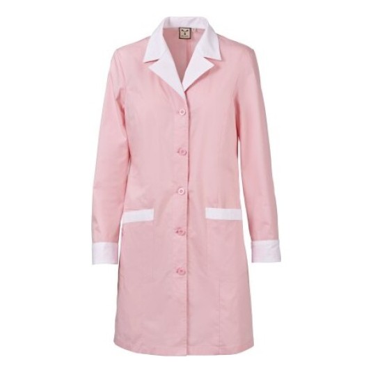 FARTUCH SERWISOWY WOOD LADY - CIENISTY RÓŻOWY-BIAŁY