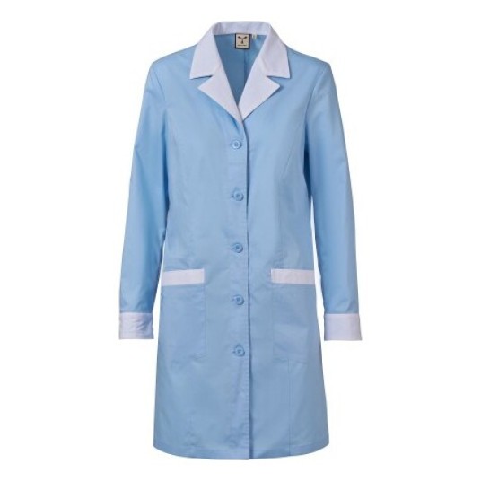 FARTUCH SERWISOWY WOOD LADY - LAZUROWY-BIAŁY