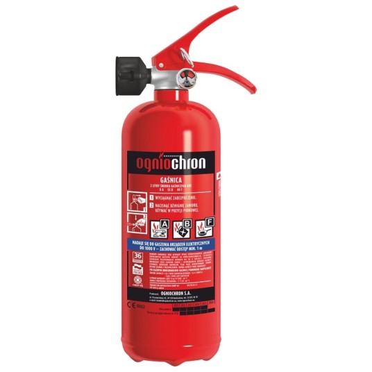 GAŚNICA PIANOWA GASTRONOMICZNA 2 KG GPN-2x ABF/MP