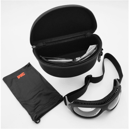 GOGLE 3M SENTINEL 71510-000 AF/AS ZESTW TACPACK (SOCZEWKA SZARA, PRZEŹROCZYSTA, ŻÓŁTA)