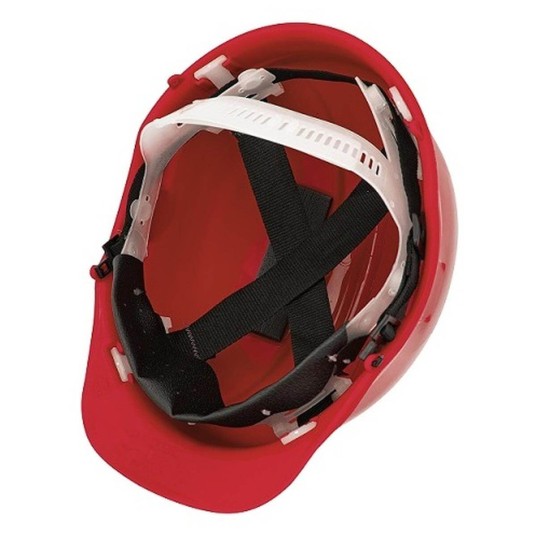 HEŁM PRZEMYSŁOWY BRATEK-3 Z PASKIEM CZERWONY