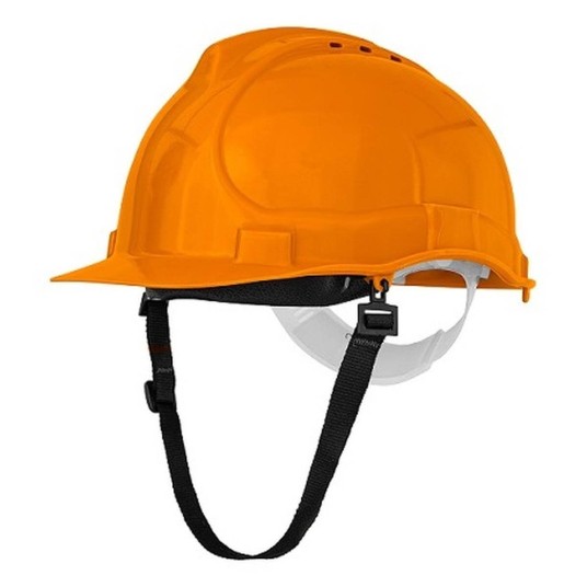 HEŁM PRZEMYSŁOWY BRATEK-3 Z PASKIEM POMARAŃCZOWY