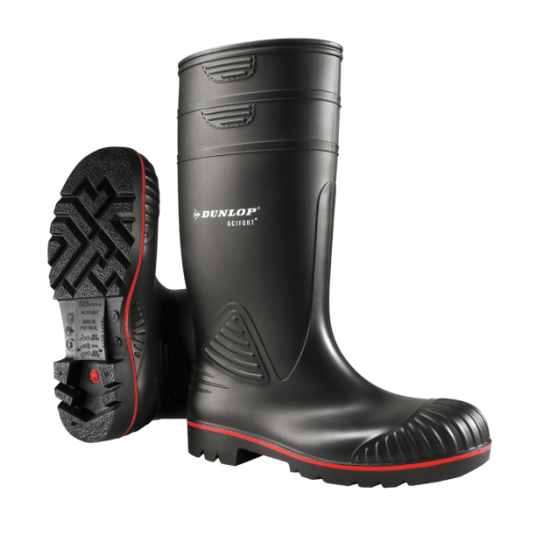 KALOSZE DUNLOP ACIFORT HEAVY DUTY FULL SAFETY S5 SRA - CZARNY