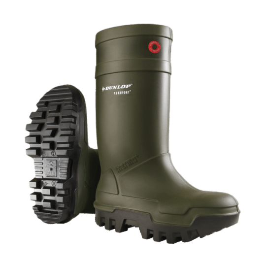 KALOSZE DUNLOP PUROFORT THERMO+ FULL SAFETY S5 - ZIELONY-CZARNY