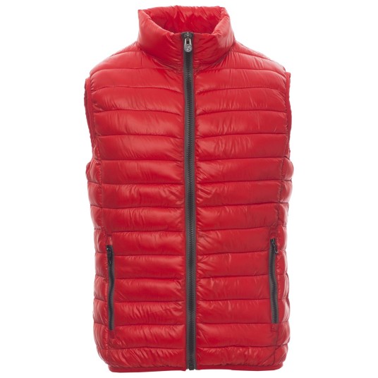 KAMIZELKA CASUALOWA CASUAL - CZERWONY-SZARY